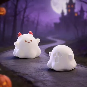 Statuine in miniatura di fantasma e diavolo di Halloween per decorazioni fai da te