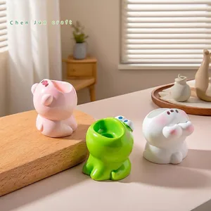 Simpatiche figurine di animali in miniatura con rana e maiale per decorazioni fai-da-te