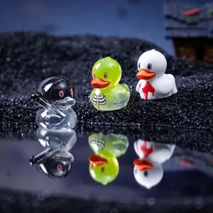 Figuras de patos fantasma y diablo de Halloween para decoración de bricolaje
