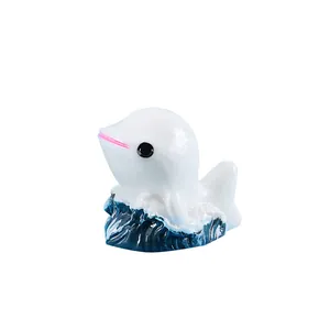 Miniatuur hars dolfijn figuurtje voor microlandschap en aquarium decoratie