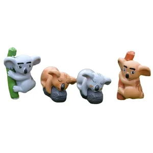 Mini figuras de koala de PVC para micro-paisaje de musgo y decoracion de suculentas