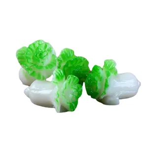 Miniaturas de col china de resina para decoración de micropaisajes DIY jardín de hadas