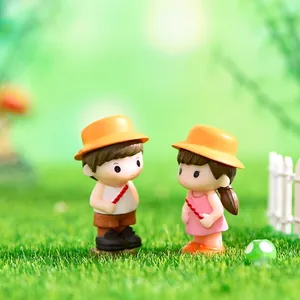 Figurines de couple miniatures mignonnes pour la décoration de micro-paysage