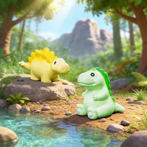 Adorabili statuine di dinosauri in miniatura per micro paesaggi e decorazioni fai-da-te