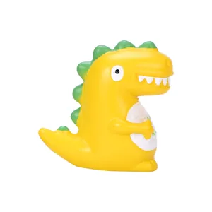 Niedliche gelbe Harz-Dinosaurier-Miniaturfigur für Garten- und Sukkulenten-Dekoration