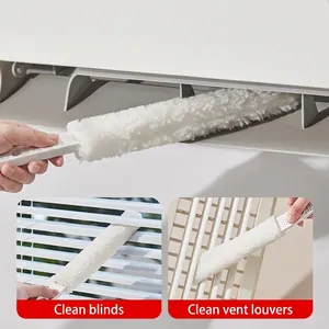 Brosse à poussière blanche polyvalente pour nettoyer les fentes de climatisation