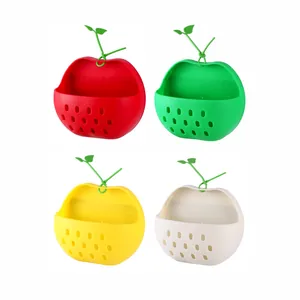 Scatole portaoggetti da parete in plastica a forma di mela per cucina e bagno moderno