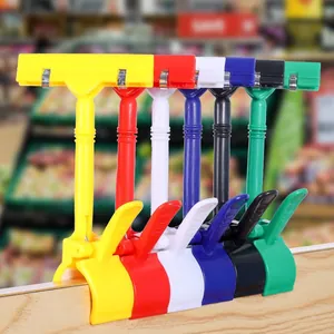 Drehbarer Kunststoff POP Schildhalter Preisschildklammer Für Supermarkt Einzelhandel Werbeetikett Informationskarten Halter Ständer