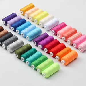 Multicolor Sewing Thread Bobbins and Spools Polyester 402 Hand Sewing Machine Thread Portable Home Travel DIY Crafting Tools