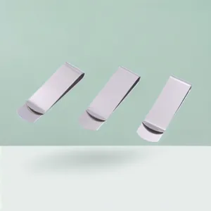 Fermasoldi Minimalista in Acciaio Inossidabile Clip per Penna Creativa Portafoglio Sottile Porta Carte Graffetta Uomo Ufficio