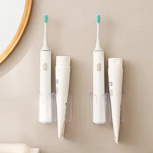 Porta spazzolino elettrico da parete e organizer per dentifricio per bagno moderno