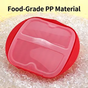 Durable heat-resistant microwave bacon grilling tray made of food-grade PP material