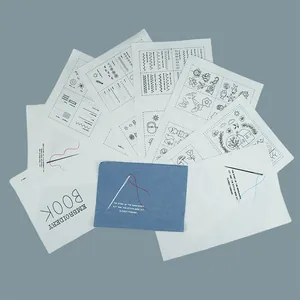 Complete DIY embroidery stitch book kit featuring various patterns on linen fabric sheets