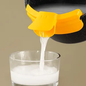 Kreative Entenform Topfrandsieb TPR Silikon Flüssigkeitsumleitung Filter Clip-on Wassersieb Für Töpfe Schüsseln Reis Abseihen
