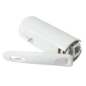 Mini rullo levapelucchi bianco portatile con coperchio a ribalta e carta a strappo a mano