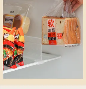 Divisor ajustable para estantes de refrigerador para organizar alimentos