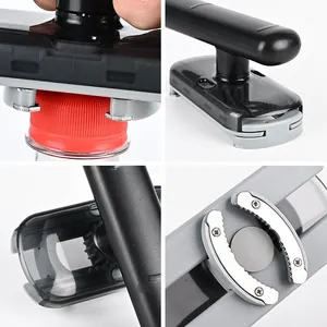 Professional manual labor-saving can and bottle opener gadget for various kitchen lid sizes