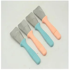 Lot de 4 grattoirs à glace durables en acier inoxydable pour réfrigérateur avec poignées