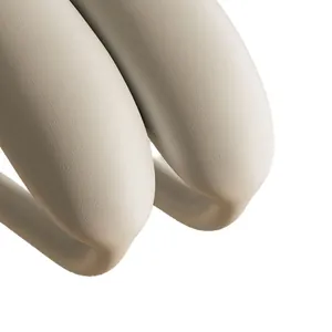 Close-up of high-quality wide non-slip shoulder coat hanger with seamless textured surface