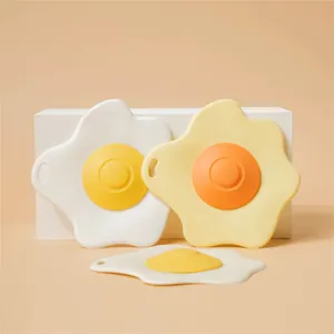 Creatieve Spiegelei Vorm Vloerafvoer Cover TPR Gootsteen Zeef Filter Voor Keuken Badkamer Deodorant Haarvanger