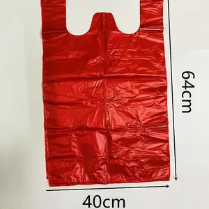 Large red moving storage bag with dimensions 40x64cm for clothes and quilts