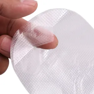 Textured transparent moving storage bag showing material detail and thickness