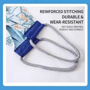 Durable exfoliating back scrubber strap with reinforced stitching and sturdy rope handles