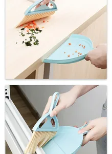 Mini stoffer en blik set voor het reinigen van kruimels op tafel en raamkozijnen