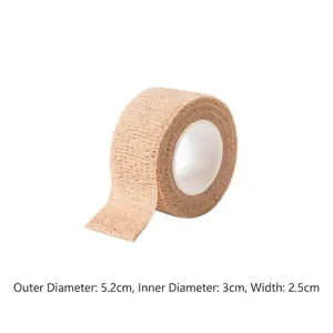 Self-adhesive anti-slip tape for chair legs, noise-reducing protective wrap in beige