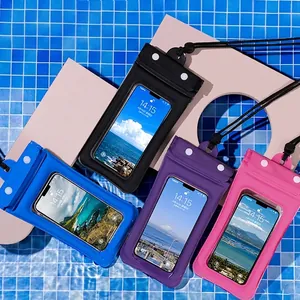 Pochette de téléphone étanche universelle avec triple scellé et airbag en plusieurs couleurs