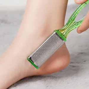 Professional double-sided stainless steel foot rasp for dead skin and callus removal