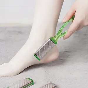 Professional double-sided stainless steel foot file for removing dead skin and calluses effectively