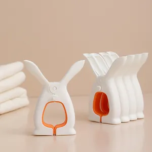 Large Plastic Windproof Quilt Clips Heavy Duty Rabbit Ear Clothes Pins Non-Slip Blanket Drying Clips For Home Laundry Balcony