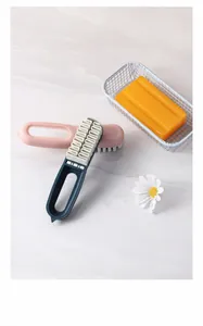Brosse de nettoyage pour chaussures en daim avec gomme et poils en caoutchouc