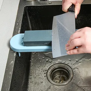 Retractable Whetstone Sink Bridge Holder Adjustable Kitchen Whetstone Stand Fixing Rack Non-Slip ABS Grinding Stone Base