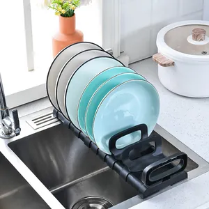 Scolapiatti per Armadietto da Cucina a Singolo Strato Portaoggetti per Piatti e Ciotole Organizzatore Supporto per Tazza Scola Stoviglie Attrezzo da Cucina Minimalista Moderno