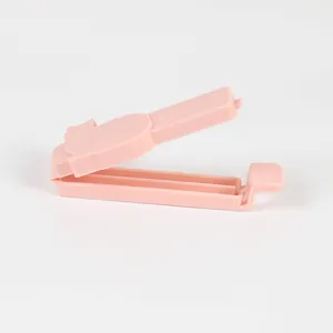 Clip di chiusura durevole in plastica rosa a forma di gatto per vari sacchetti di cibo