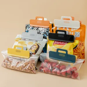 Large Kitchen Food Bag Sealing Clips Moisture-proof Snack Bag Sealer Clips With Handle PP Plastic Food Storage Bag Clips
