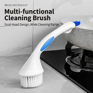 Brosse de nettoyage de cuisine multifonctionnelle à double tête pour casseroles et poêles