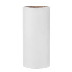White adhesive lint roller refill roll for clothing and efficient household dust removal