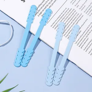 Estensori regolabili in silicone blu per elastici mascherina, protezione orecchie