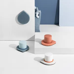 Creative drop-shaped emery sponge brush set for professional kitchen and bathroom cleaning.