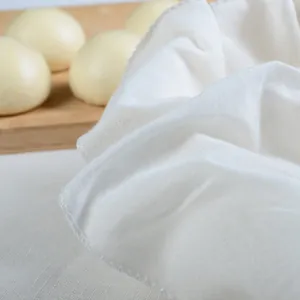 Toffe à vapeur en coton blanc respirant et antiadhésif pour brioches et riz