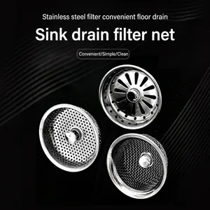 Bodenablaufabdeckung Aus Edelstahl Badezimmer Küche Waschbecken Haarfänger Filter Abwasser Wasserstopper Sieb Mit Griff
