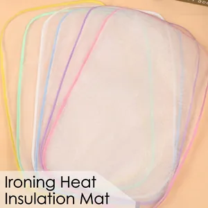 Durable heat resistant mesh ironing protective insulation mat for safe garment pressing