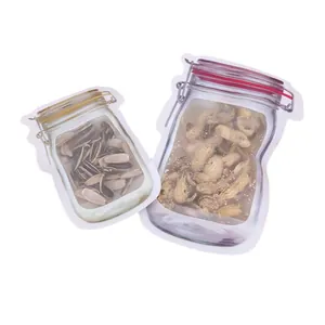 Mason Jar wiederverwendbare Lebensmittelbeutel für Snacks und Nüsse