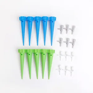 Set aus 10 automatischen Bewässerungsspitzen und 12 Regelventilen für den Garten