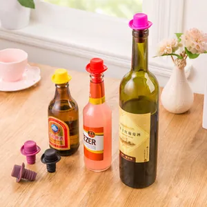 Creative Hat Shape Silicone Wine Stopper Reusable Leakproof Champagne Beer Bottle Sealer Cap Decorative Bar Kitchen Stopper