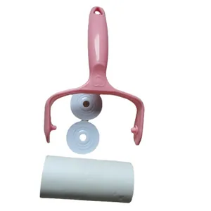 Rullo levapelucchi rosa per animali con carta adesiva set