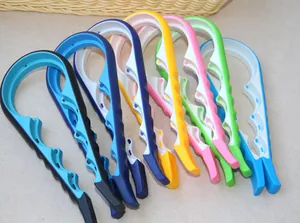 Professionele meerkleurige 4-in-1 ergonomische pot- en flesopeners voor eenvoudig openen.